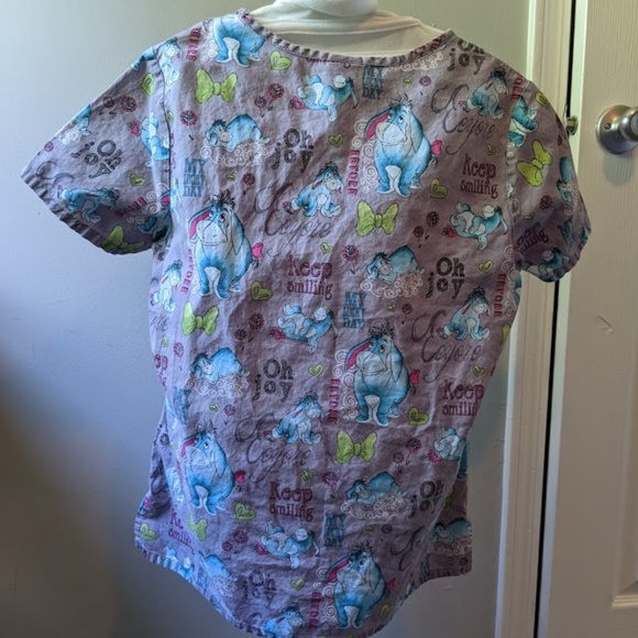 Disney Eeyore Winnie the Pooh Scrub Top Short - Picture 4 of 5